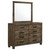 Woodmont - 8-Drawer Dresser With Mirror - Rustic Golden Brown
