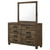Woodmont - 8-Drawer Dresser With Mirror - Rustic Golden Brown