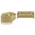 Corliss - 2 Piece Velvet Upholstered Sofa Set - Camel