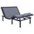 Negan - Twin Extra Long Adjustable Bed Base - Gray And Black
