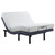 Negan - Eastern King Adjustable Bed Base - Gray And Black