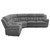 Bahrain - 6 Piece Modular Power Reclining Sectional - Charcoal