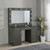 Acena - 7-Drawer Vanity Set With Lighting - Gray High Gloss
