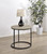 Lainey - Round Occasional Side End Table - Distressed Pine