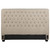 Chloe - Upholstered Queen Panel Headboard - Oatmeal