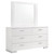 Felicity - 6-Drawer Wood Dresser With Mirror - White High Gloss