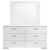 Felicity - 6-Drawer Wood Dresser With Mirror - White High Gloss
