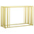 Adri - Glass Top Entryway Sofa Console Table - Matte Brass