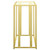 Adri - Glass Top Entryway Sofa Console Table - Matte Brass