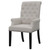 Alana - Velvet Upholstered Dining Arm Chair - Sand