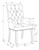 Alana - Velvet Upholstered Dining Arm Chair - Sand