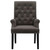Alana - Velvet Upholstered Dining Arm Chair - Brown