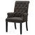 Alana - Velvet Upholstered Dining Arm Chair - Brown