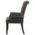 Alana - Velvet Upholstered Dining Arm Chair - Brown