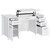 Dylan - 4-Drawer Lift Top Office Desk - White High Gloss
