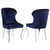 Cheyanne - Upholstered Dining Side Chair (Set of 2) - Ink Blue