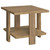Dawn - Square Engineered Wood End Table - Mango Brown