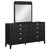 Brookmead - 8-Drawer Dresser With Mirror - Black