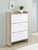Denia - 3-Tier Engineered Wood Shoe Cabinet - White