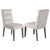 Carla - Velvet Upholstered Dining Side Chair (Set of 2) - Stone