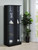 Cabra - 4-Door LED Curio Display Cabinet - Black High Gloss