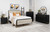Arini - 5 Piece California King Bedroom Set - Cream And Black