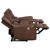 Greenfield - 3 Piece Power Reclining Sofa Set - Saddle Brown