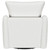 Madia - Upholstered Sloped Arm Swivel Glider Chair - Vanilla
