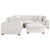 Lakeview - 5 Piece Upholstered Modular Sectional Sofa - Ivory