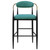 Tina - Fabric Upholstered Bar Chair (Set of 2) - Green