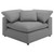 Raleigh - 5 Piece Boucle Upholstered Modular Sectional - Gray