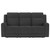 Brentwood - 3 Piece Upholstered Reclining Sofa Set - Dark Charcoal