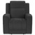 Brentwood - 3 Piece Upholstered Reclining Sofa Set - Dark Charcoal