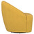 Leon - Upholstered Barrel Accent Swivel Chair - Mustard Yellow