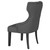 Baney - Fabric Upholstered Dining Side Chair - Gray And Black