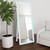 Windrose - Tempered LED Standing Mirror - White