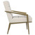 Kirra - Upholstered Metal Arm Accent Chair - Cream
