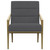 Kirra - Upholstered Metal Arm Accent Chair - Dark Gray