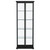 Aero - 5-Shelf Display Curio Cabinet With LED Lighting - Black