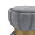 Sora - Round Upholstered Ottoman - Gray