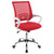 Felton - Upholstered Adjustable Home Office Desk Chair - Red
