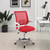 Felton - Upholstered Adjustable Home Office Desk Chair - Red