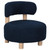 Zonie - Boucle Upholstered Barrel Back Accent Chair - Blue