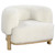 Lawler - Upholstered Barrel Back Accent Chair - Ivory
