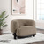 Lawler - Upholstered Barrel Back Accent Chair - Mushroom
