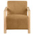 Diego - Upholstered Accent Arm Chair With Wood Arms - Honey