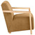 Diego - Upholstered Accent Arm Chair With Wood Arms - Honey