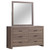Brantford - 6-Drawer Dresser With Mirror - Barrel Oak