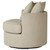 Debbie - Upholstered Swivel Accent Chair - Camel
