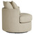 Debbie - Upholstered Swivel Accent Chair - Camel